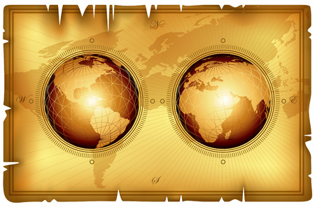 ancient mapのイラスト素材