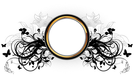 ornamental shieldのイラスト素材