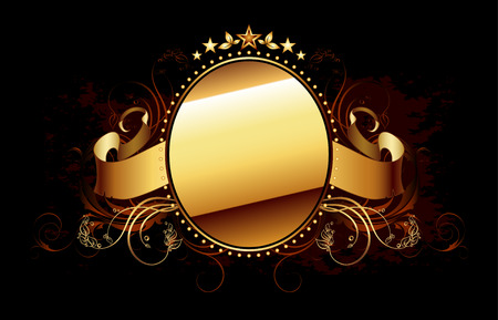 ornamental shieldのイラスト素材