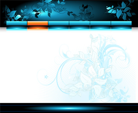web site templateのイラスト素材