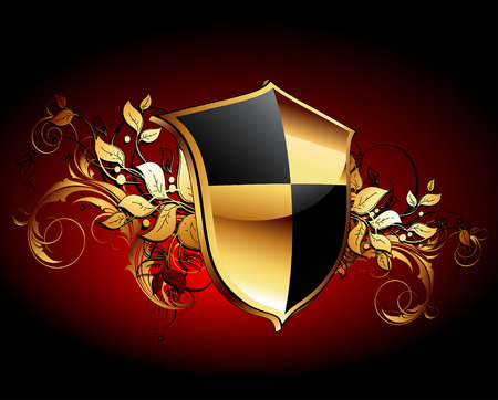 ornamental shieldのイラスト素材