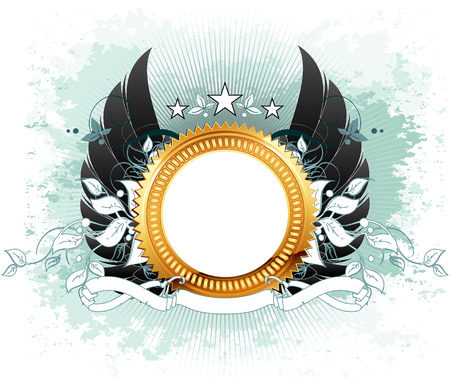 ornamental shieldのイラスト素材