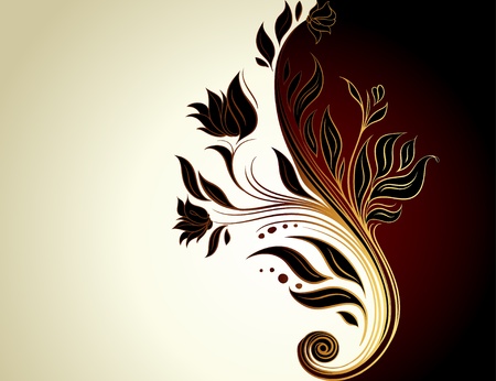 floral frameのイラスト素材