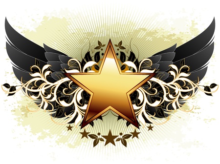star with ornate elementsのイラスト素材