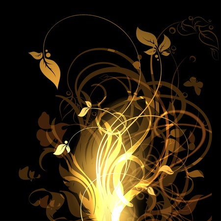 floral frame のイラスト素材