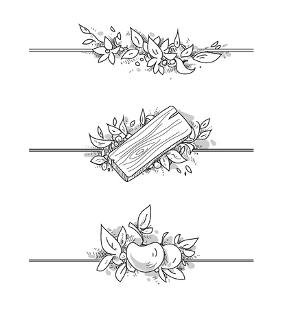 banners drawingのイラスト素材