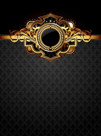 ornate golden frameのイラスト素材