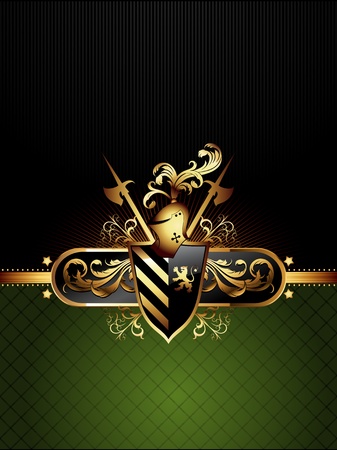 ornate golden frameのイラスト素材