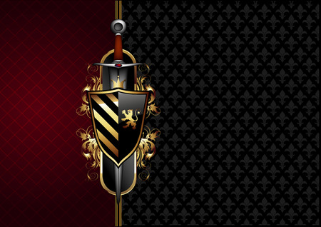 ornate frame with armsのイラスト素材