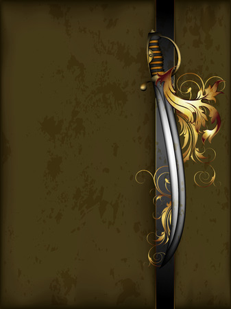 ornate frame with armsのイラスト素材