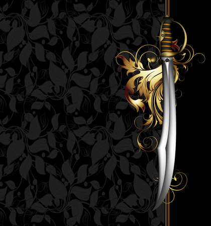 ornate frame with armsのイラスト素材