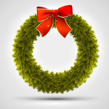 christmas wreath designのイラスト素材