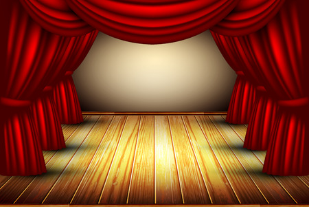 theater stageのイラスト素材