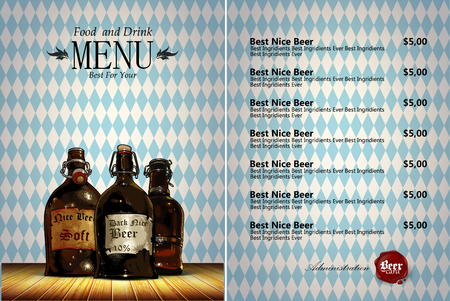 beer menuのイラスト素材
