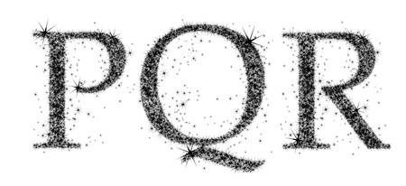 three black capital letters on a white backgroundのイラスト素材