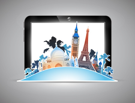 Travel advertising designのイラスト素材