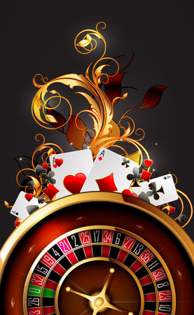 casino advertising design with a tape measureのイラスト素材