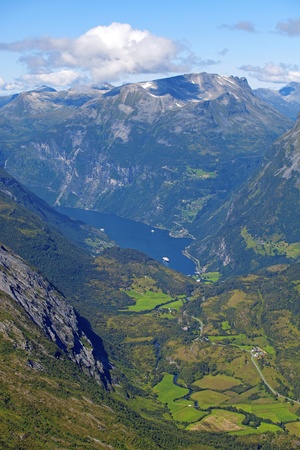 View of Geirangerの写真素材