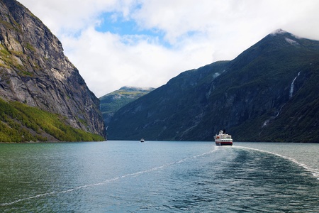View of Geirangerの写真素材