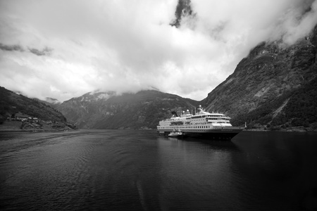 View of Geirangerの写真素材