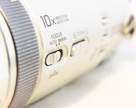 Digital camera close upの写真素材