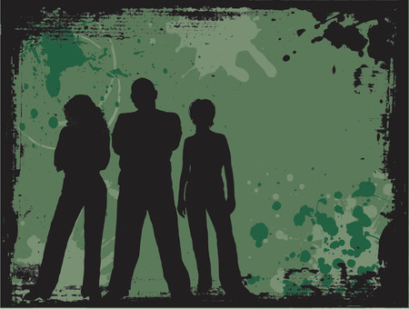 Grunge youth - vectorのイラスト素材