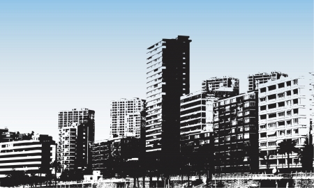 Benidorm, Spain grunge style - vectorのイラスト素材