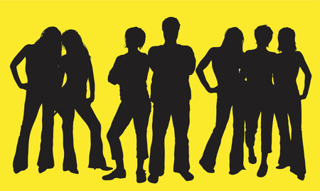 Friends - vectorのイラスト素材