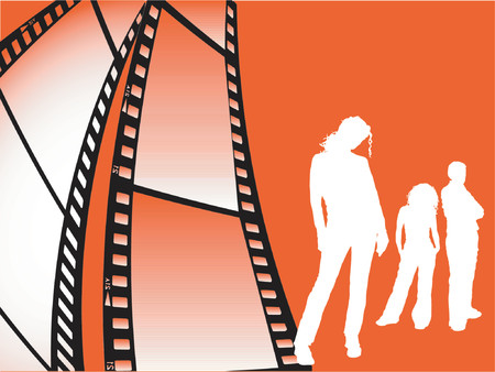 Film strip youth - vectorのイラスト素材