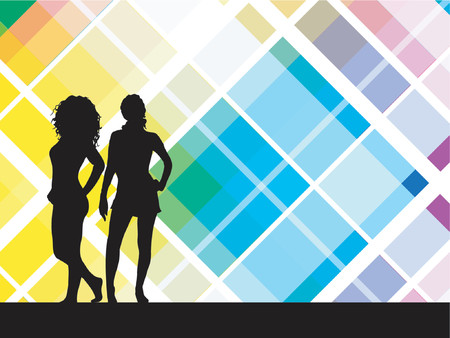 Secy females - vectorのイラスト素材