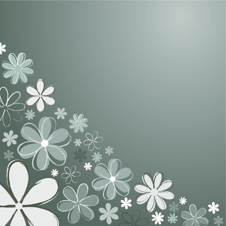 Retro flower background - vectorのイラスト素材