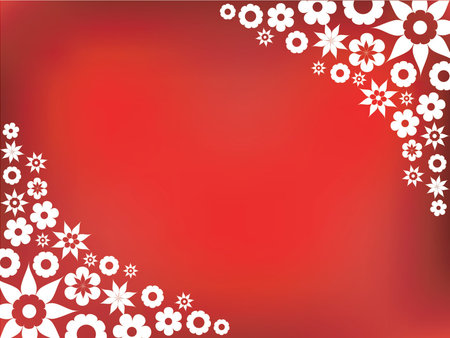 Retro flower background - vectorのイラスト素材