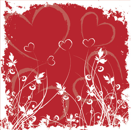 Valentines grunge - vectorのイラスト素材