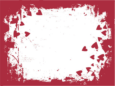 Grunge love - vectorのイラスト素材