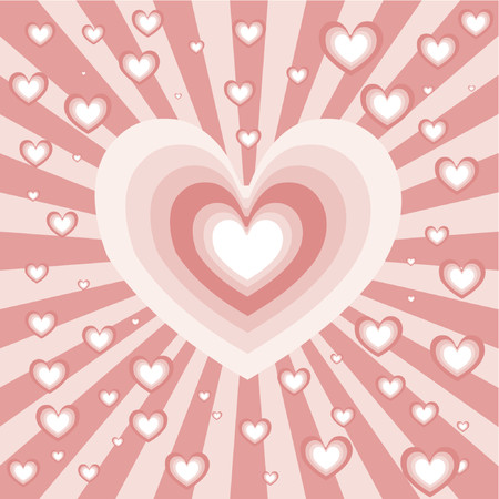 Heart background - vectorのイラスト素材