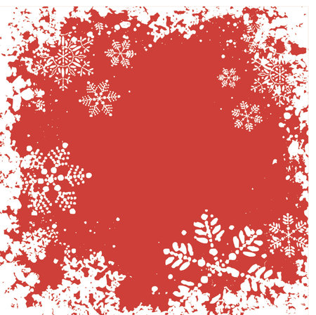 Grunge snowflake background - vectorのイラスト素材