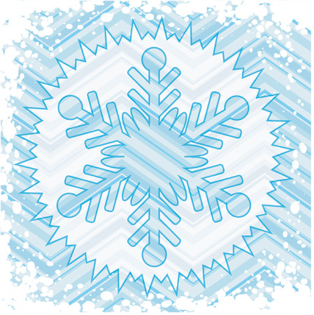 Snowflake background - vectorのイラスト素材