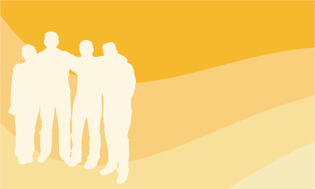 Group of young people - vectorのイラスト素材