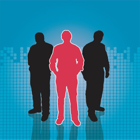 Stand out from the crowd - vectorのイラスト素材