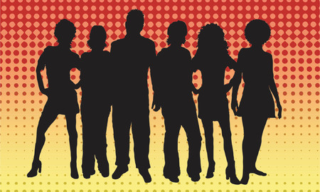 Young people - vectorのイラスト素材