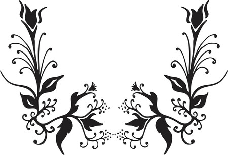 Hand drawn decorative element - vectorのイラスト素材