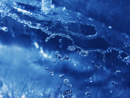 Abstract water splash