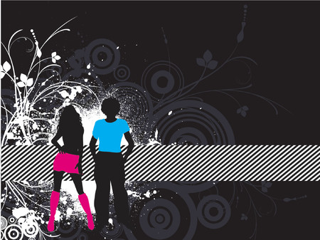 Grunge youth - vectorのイラスト素材