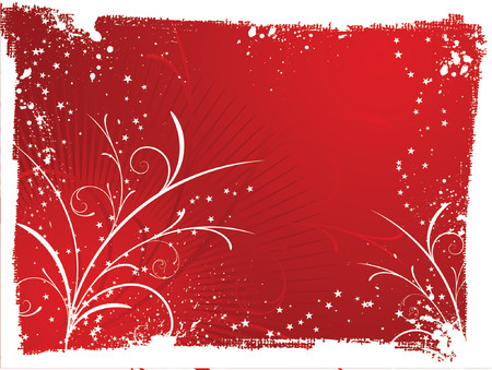 Decorative winter grunge - vectorのイラスト素材