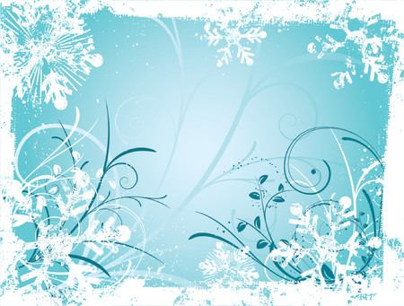 Decorative winter grunge - vectorのイラスト素材