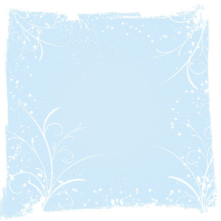 Decorative winter floral background - vectorのイラスト素材
