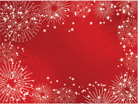 Decorative winter background - vectorのイラスト素材