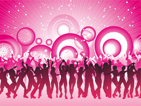 Huge retro party - vectorのイラスト素材