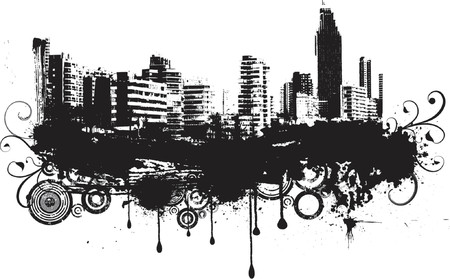 Urban grunge - vectorのイラスト素材