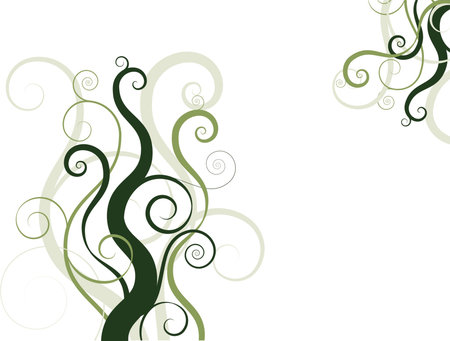 Swirls and curls - vectorのイラスト素材